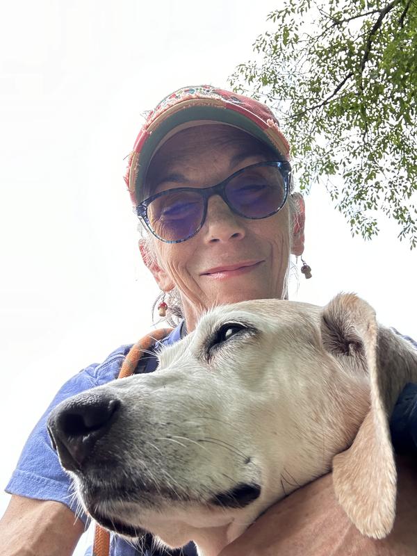 Bebe and me! waling the trails summer 2024