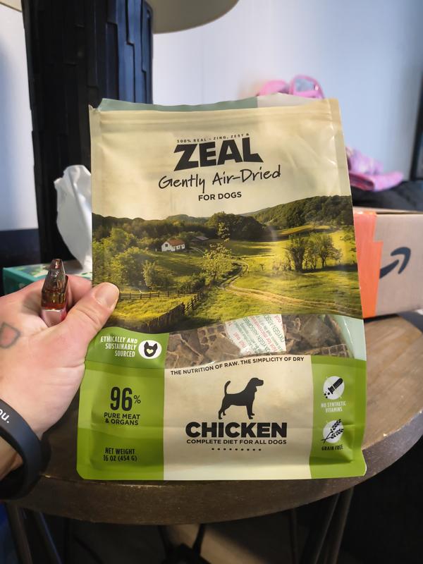 ZEAL CANADA Grain-Free Gently Air-Dried Chicken Recipe Dog Food, 1