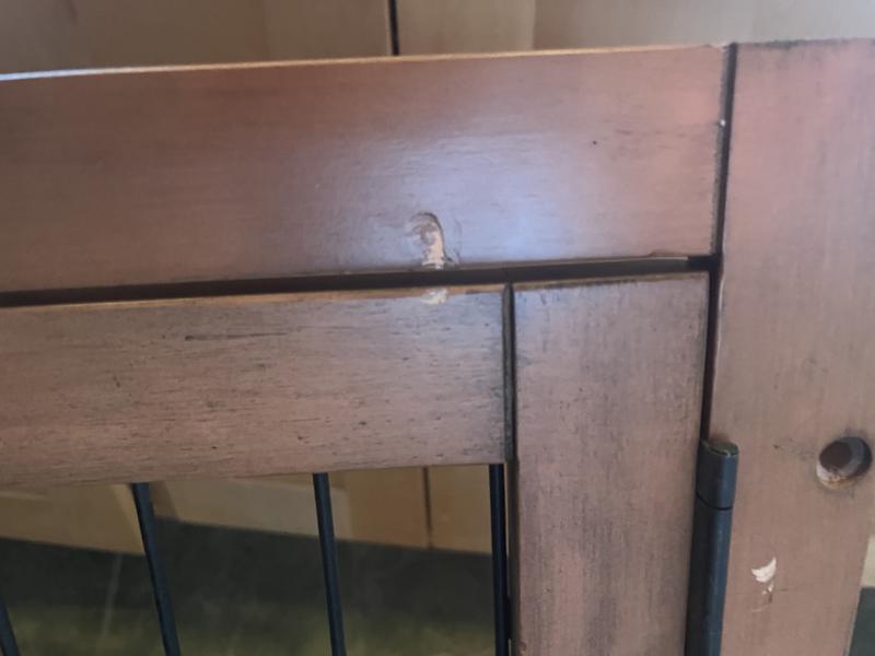 Scratched by failing to protect each layer from screws already attached