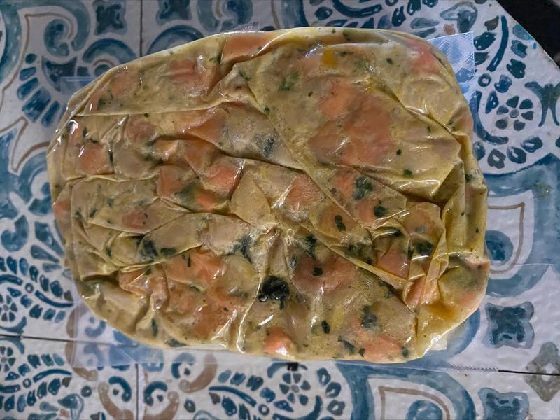 The food in the package