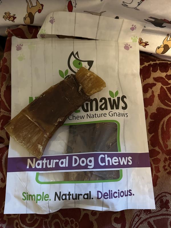 Beef tendon chew out of the bag