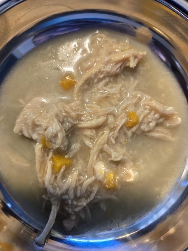 Look at those pieces of pumpkin.