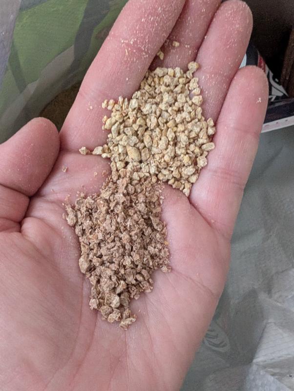 The darker is Kalmbach feed, the lighter is this product