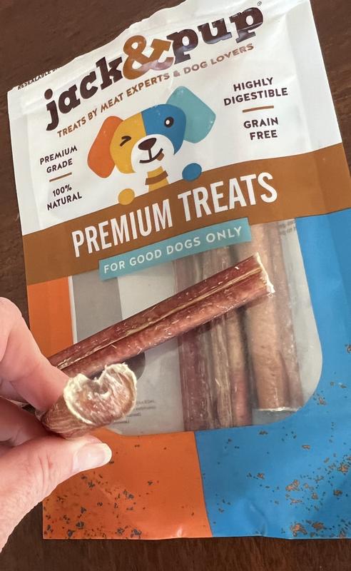 Super thin, equivalent to a normal bully stick of other brands. Definitely not worth the added cost for “thick”