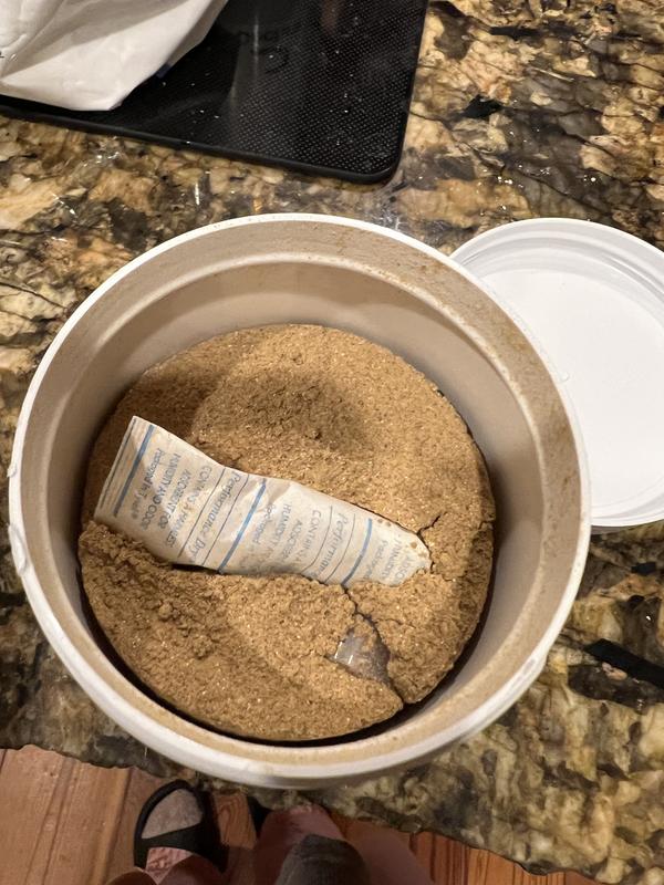 The entire substance lifts up like a rock.