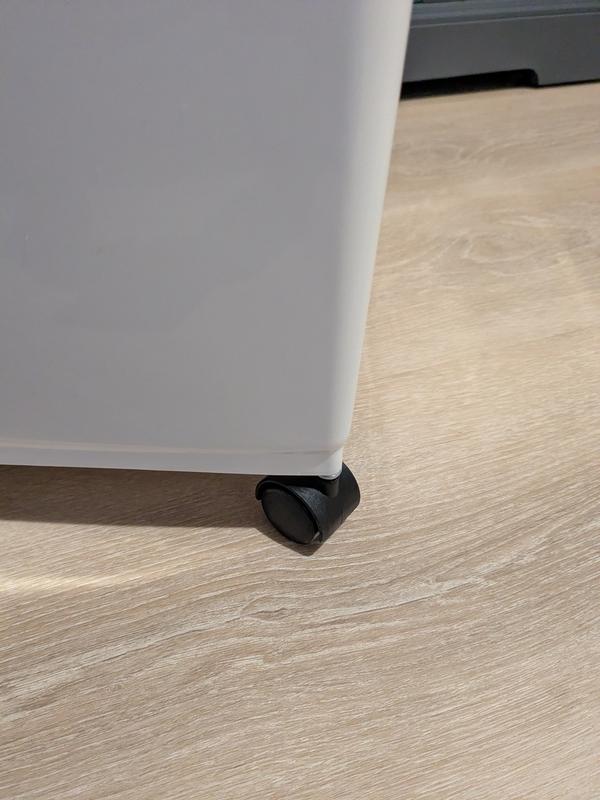 This one wheel is completely locked.