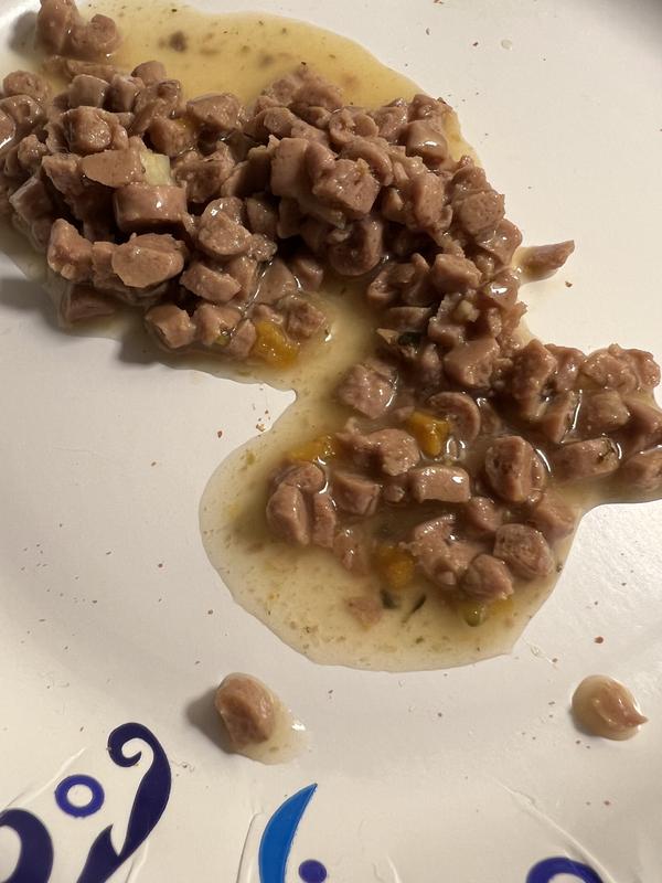 Food (on a fancy paper plate) and my happy boy after enjoying the food