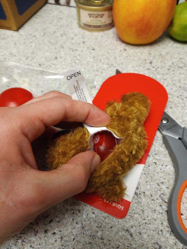 KONG Plush Teddy Bear Dog Toy, XSmall