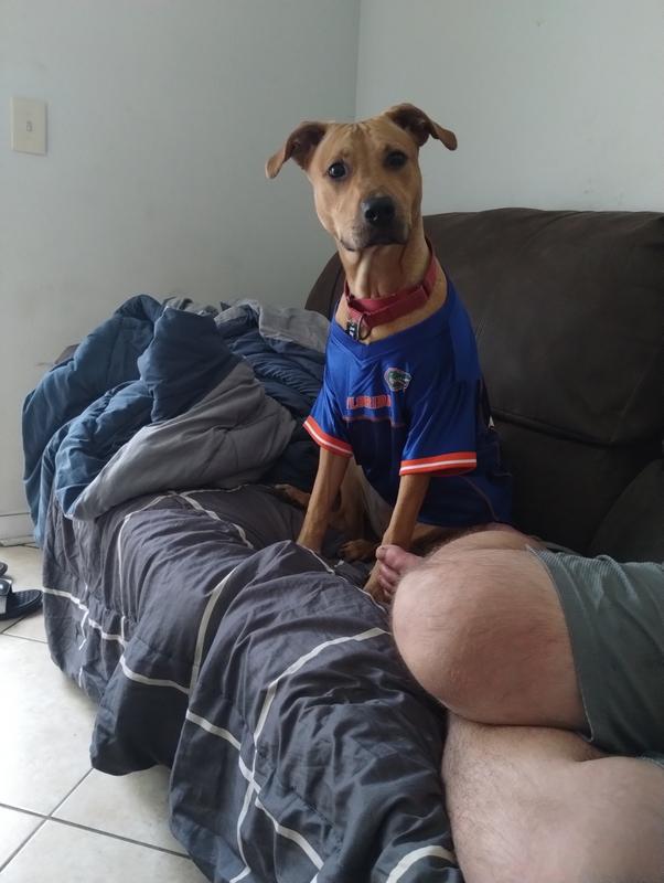 She is ready for the game!