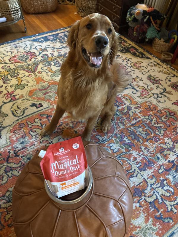 Felix loves his meat sprinkles!