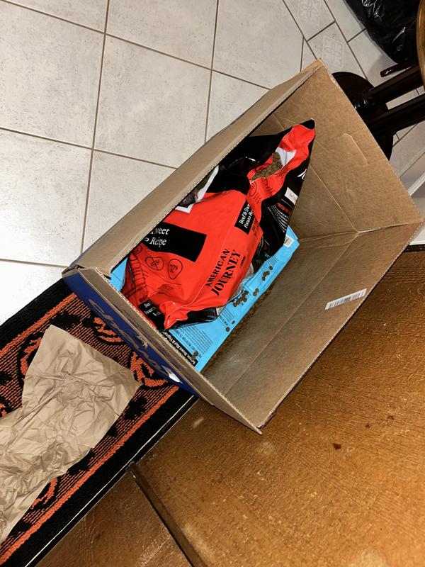 Contents spilled into box