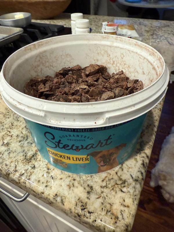 Newly opened. Color and odor aren’t right for a chicken treat