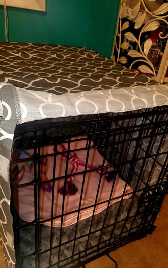 Midwest QuietTime Defender Covella Dog Crate Cover Gray