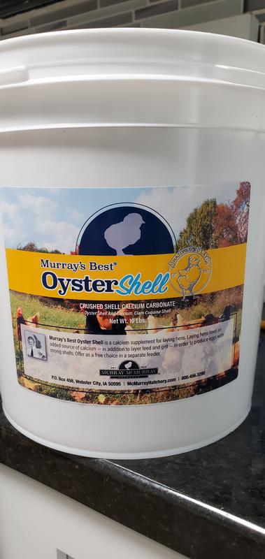 McMurray Hatchery Murray's Best Oyster Shell Poultry Supplement, 10-lb tub