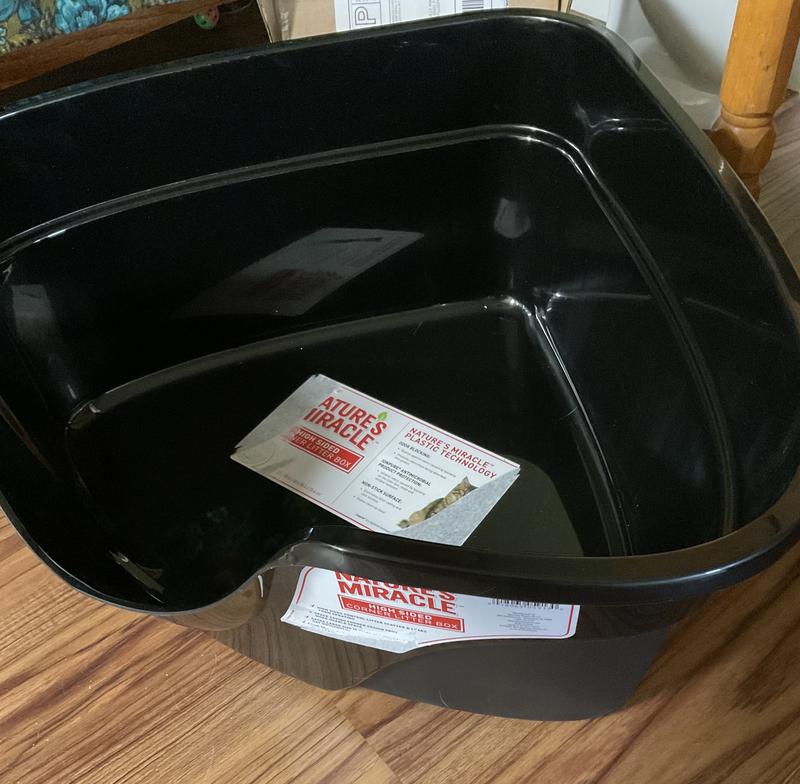 Nature's miracle high sided corner sales litter box