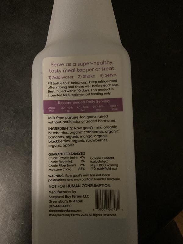 Instructions a tad off