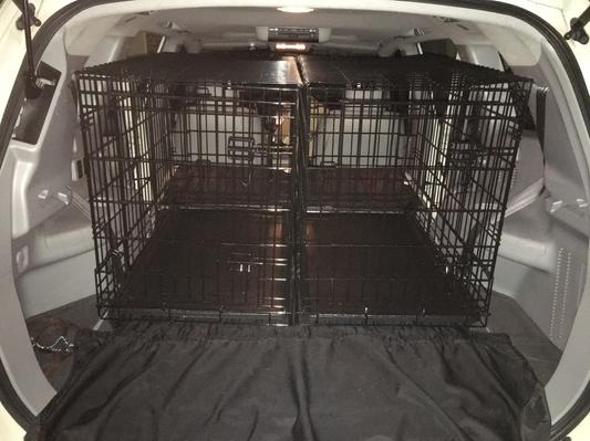 MIDWEST Solutions Series Side by Side Double Door Collapsible SUV Dog Crate 36 inch Chewy