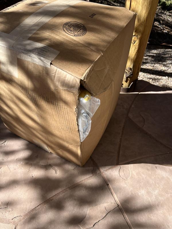 Inadequately packaged