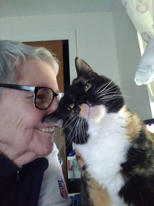 SOPHIE THANKING ME FOR FEEDING HER ALMO NATURE...