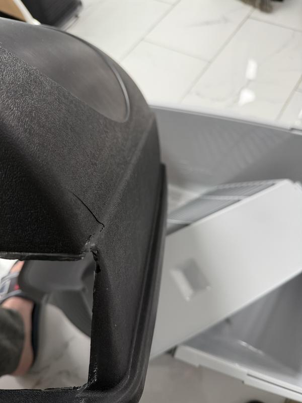 Cracked close to the opening