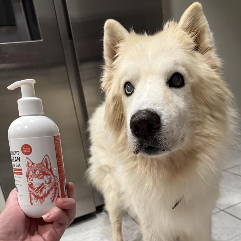 Twinning with the salmon oil bottle