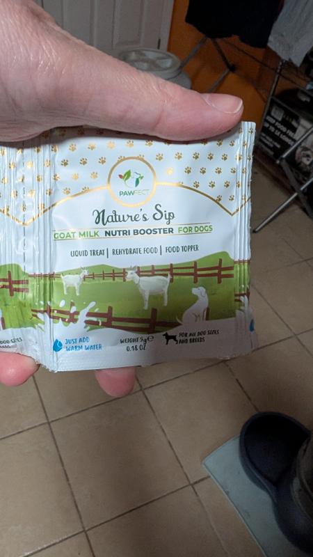 Added water and put over kibble