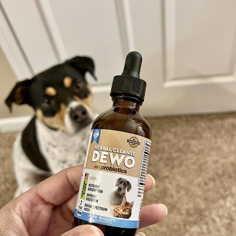 BELOVED PETS Herbal Dewormer with Probiotic & Worm Treatment for