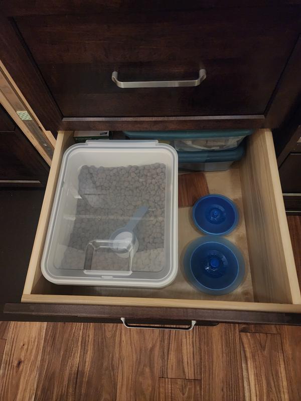 All dog stuff is out of the way