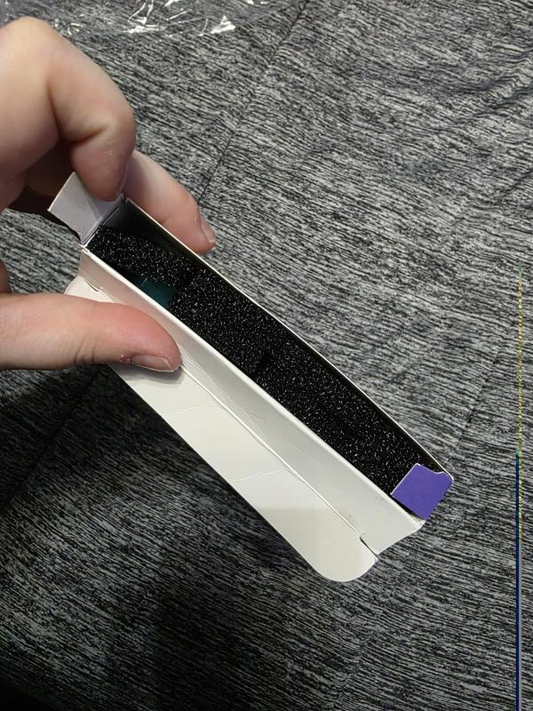 Other side of package, contains sponge filter.