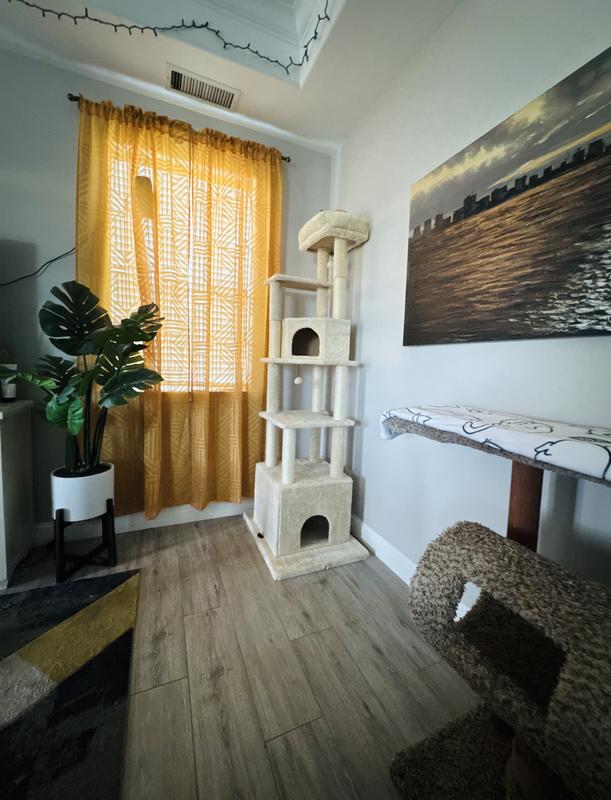 80” Faux Fur Cat Tree & Condo