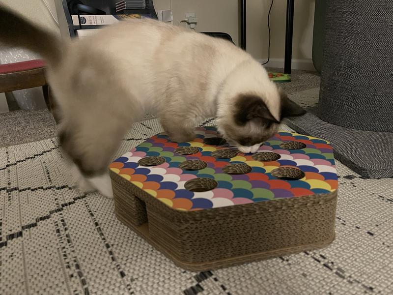 Trying to get those jingly balls out!