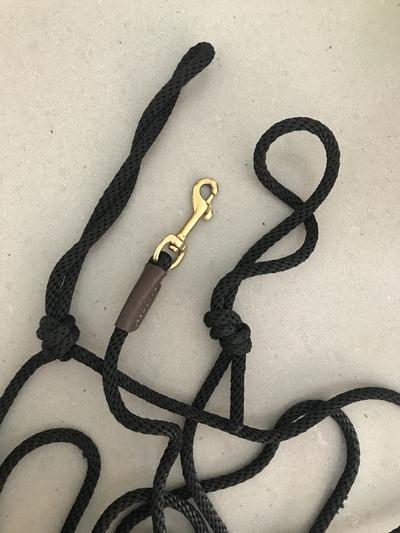 I tied two knots for handles
