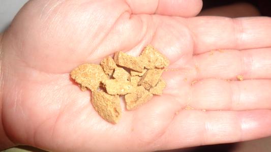 breaks easily for small training treats