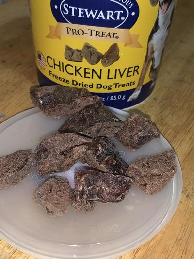 Stewart chicken liver treats for clearance dogs