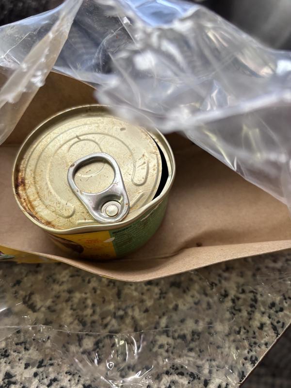 Found opened in package