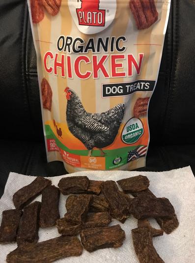 Plato organic chicken outlet dog treats