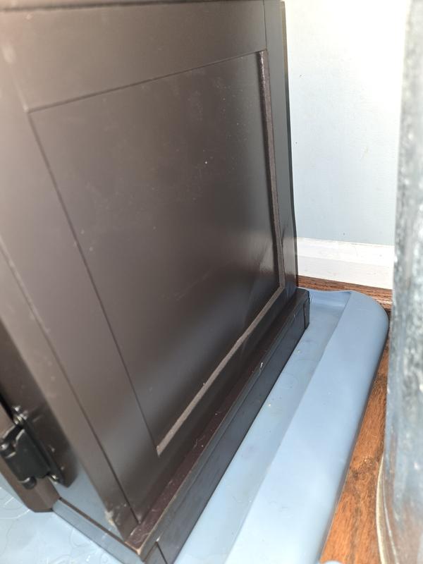 Warped from water exposure from water bowl