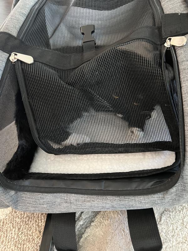 KOPEKS Deluxe Travel AirlineApproved Dog & Cat Carrier Backpack, Grey