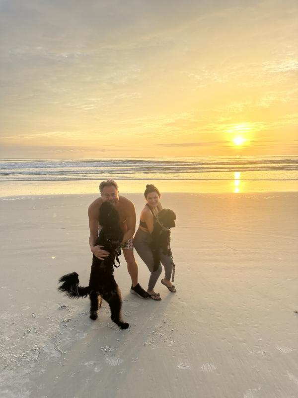 Perfect morning with our fur babies.