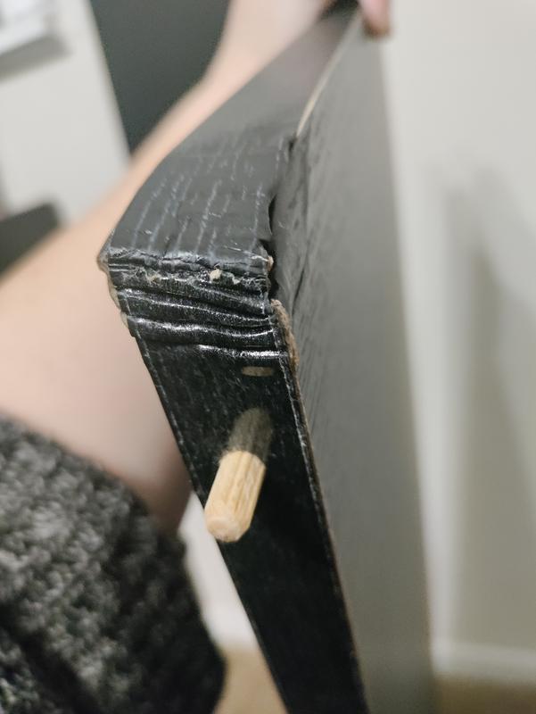 Cardboard material cam crushed in several places