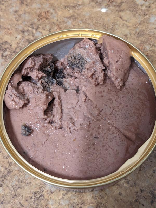 Big black chunk in food