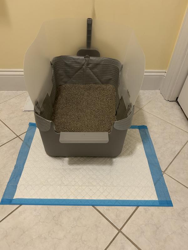 Tall sides keep urine in the box