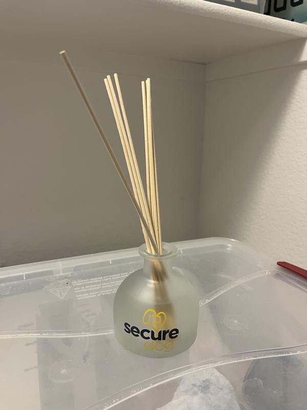 This is what the product looks like. You place it in the room you want your dog to benefit from.