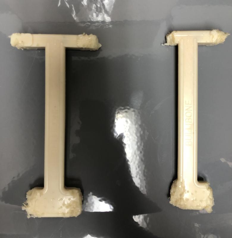 This is aprrox 2 hours of off and on chewing.