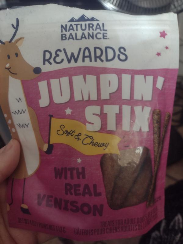Natural Balance Rewards Jumpin' Stix with Real Venison Dog Treats
