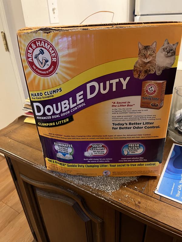 ARM HAMMER LITTER Double Duty Scented Clumping Clay Cat Litter 40 lb box bundle of 3 Chewy