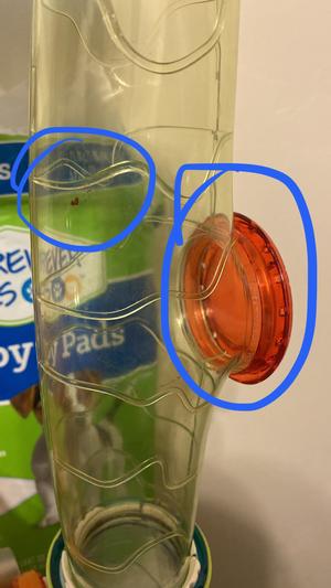 GRAPHIC: Hamster blood can be seen near scene of death.