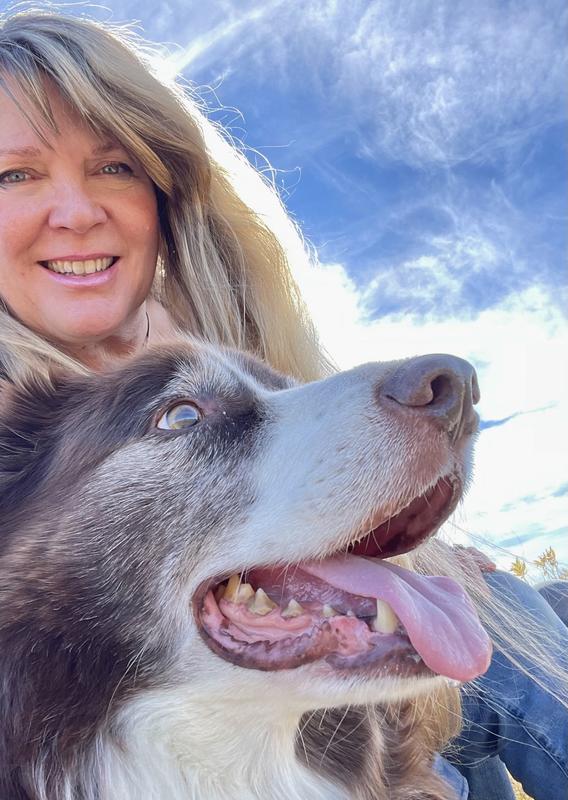 Happy to be out hiking again, & I'm happy to see him smiling!