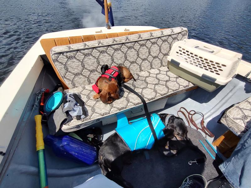 First time on the boat.