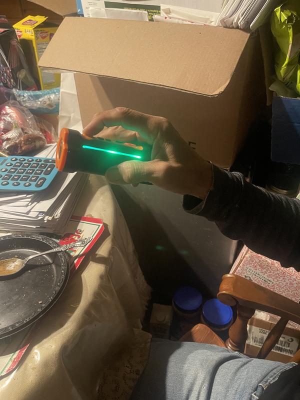 My senior dad holding it and trying it out